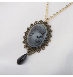 Retro Victorian Necklace Cameo Pendant Necklace Gothic Vintage Gifts Halloween Party gift Reilef Pendant Necklace01 $8.83 Nec...