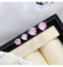 925 Sterling Silver Simulated Gemstone Birthstone Stud Earrings for Women, 1 ct and 6.5 mm Oct - Tourmaline $12.74 Earrings