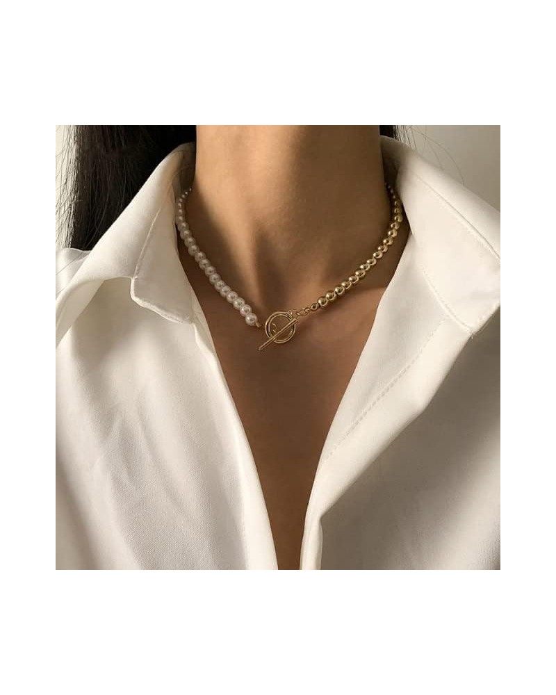 2022 Fashion New Chunky Chain Necklace Women Simple Toggle Clasp Stainless Steel Chain Necklace for Women Jewelry Gift 5 $20....