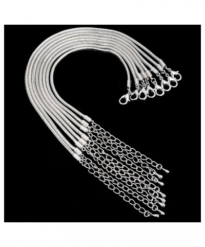 European Charm Bracelet Silver Plated Snake Chain Lobster Clasp DIY Jewelry 7.9 Inch 5pcs 10pcs / 6.7 Inch - 17cm Silver $8.6...