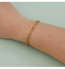 2 Pcs Evil Eye Bracelets for Women Layered Turkish Eye Bracelets 14K Gold Plated Bracelets for Girls Gold3 $5.97 Bracelets