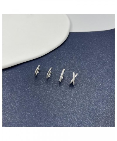 4pcs Ear Cuff for Women Stainless Steel Fake Non Piercing Clips on Helix Cartilage Earrings with Cross CZ Butterfly Silver $8...