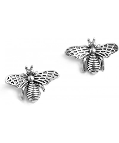 SLUYNZ 925 Sterling Silver Bee Earrings Studs for Women Teen Girls Cute Bumble Bee Earrings A-Silver $10.82 Earrings