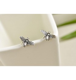 SLUYNZ 925 Sterling Silver Bee Earrings Studs for Women Teen Girls Cute Bumble Bee Earrings A-Silver $10.82 Earrings