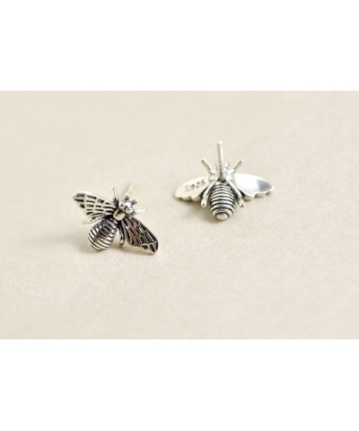 SLUYNZ 925 Sterling Silver Bee Earrings Studs for Women Teen Girls Cute Bumble Bee Earrings A-Silver $10.82 Earrings