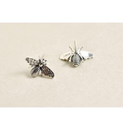 SLUYNZ 925 Sterling Silver Bee Earrings Studs for Women Teen Girls Cute Bumble Bee Earrings A-Silver $10.82 Earrings