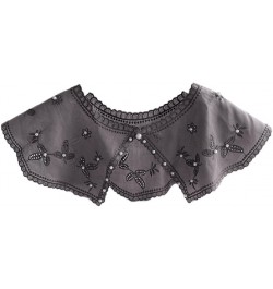 Embroidery Collar Lace Collar Women False Collar Short Shawl Collar Detachable Collar For Dress Faux Collar $11.10 Necklaces