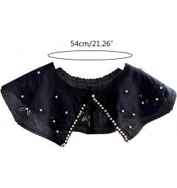 Embroidery Collar Lace Collar Women False Collar Short Shawl Collar Detachable Collar For Dress Faux Collar $11.10 Necklaces