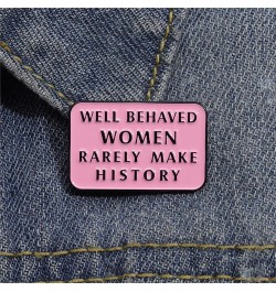 Feminist Phrase Pin Brooch, Creative Women Feminist Enamel Brooch, Badges Enamel Pins Lapel Pin For Backpack Jacket Jeans Mak...