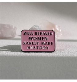 Feminist Phrase Pin Brooch, Creative Women Feminist Enamel Brooch, Badges Enamel Pins Lapel Pin For Backpack Jacket Jeans Mak...