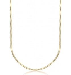 18K Solid Gold 2.5MM Cuban Curb Link Chain Necklace - Made In Italy 24.0 Inches 2.5MM, Yellow $253.80 Necklaces