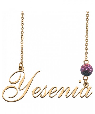 Custom Name Choker with Birthstone Everyday Name Necklace for Women $9.46 Necklaces