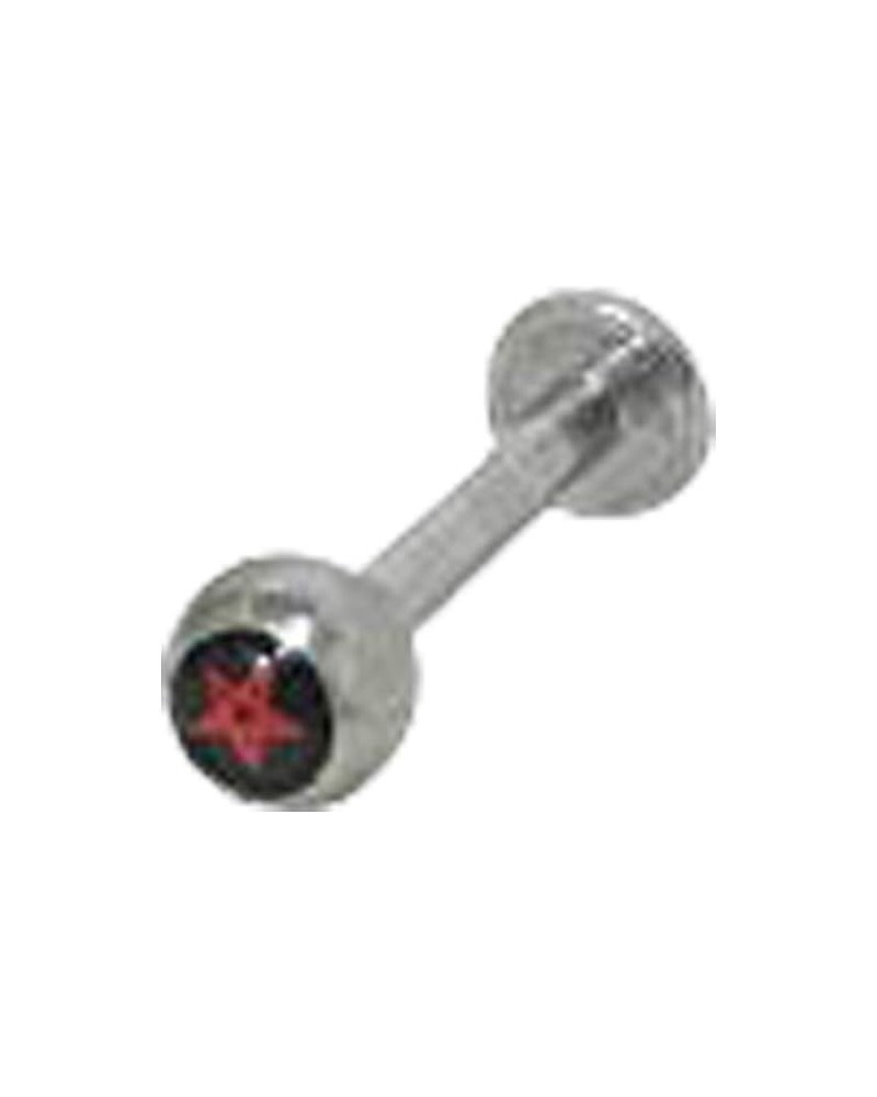 Red Star Logo Labret Monroe Lip Piercing Jewelry 14g $7.19 Body Jewelry