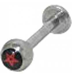 Red Star Logo Labret Monroe Lip Piercing Jewelry 14g $7.19 Body Jewelry