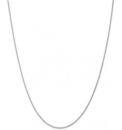 Solid 14k White Gold 1.15mm Rope Chain Necklace - with Secure Lobster Lock Clasp 16.0 Inches $99.50 Bracelets