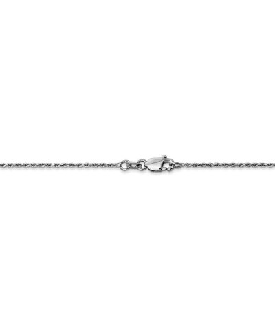 Solid 14k White Gold 1.15mm Rope Chain Necklace - with Secure Lobster Lock Clasp 16.0 Inches $99.50 Bracelets