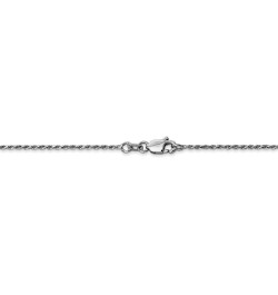 Solid 14k White Gold 1.15mm Rope Chain Necklace - with Secure Lobster Lock Clasp 16.0 Inches $99.50 Bracelets