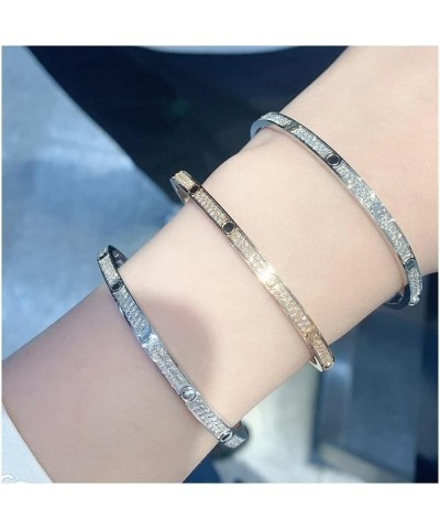 Men Women Bracelet 18K Gold Plated Classic Style Couple Bracelet Jewelry Gifts Christmas Waterproof Summer 21cm No diamonds2 ...