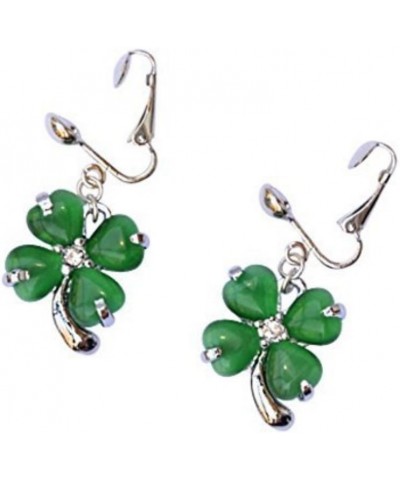 St Patrick's Day 4 Leaf Clover Pierced earrings $13.99 Earrings