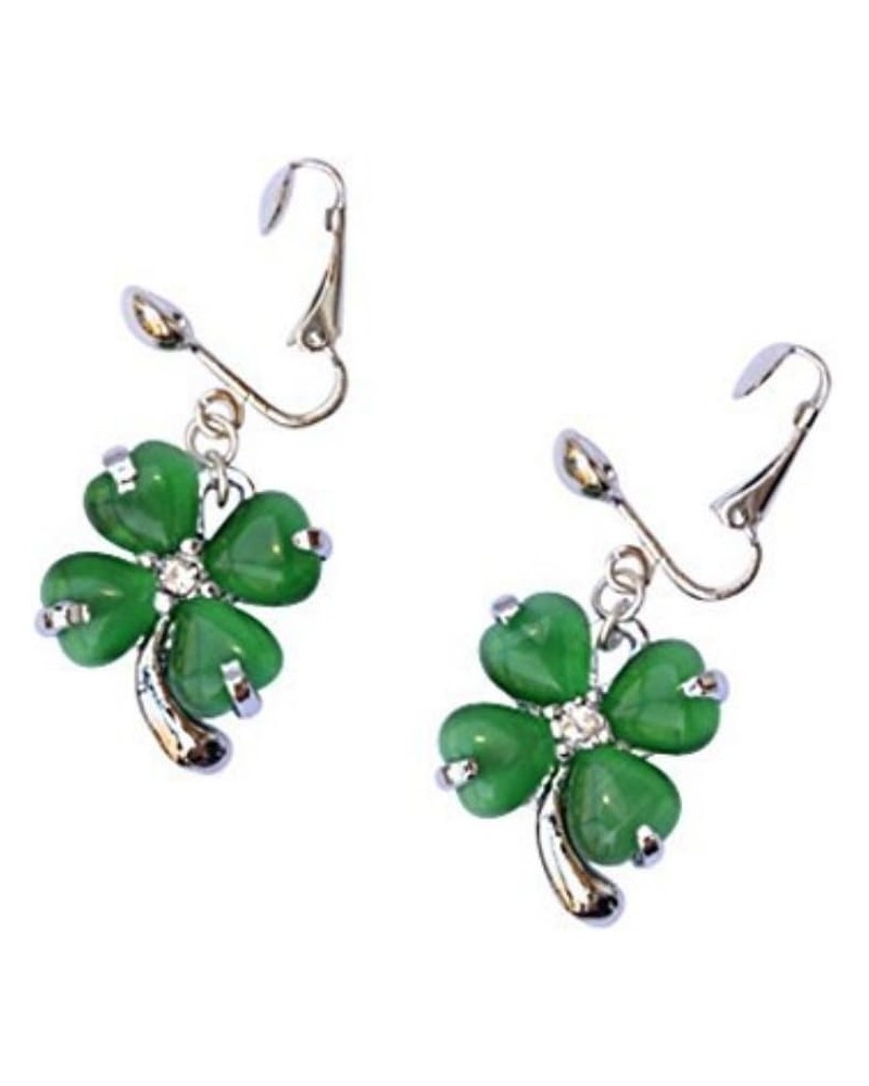 St Patrick's Day 4 Leaf Clover Pierced earrings $13.99 Earrings