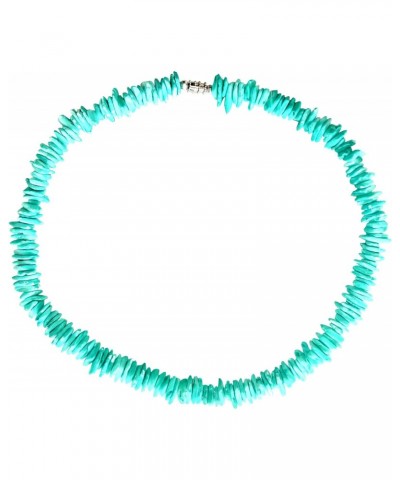 Light Blue Puka Shell Chip VSCO Choker Necklace $9.66 Necklaces