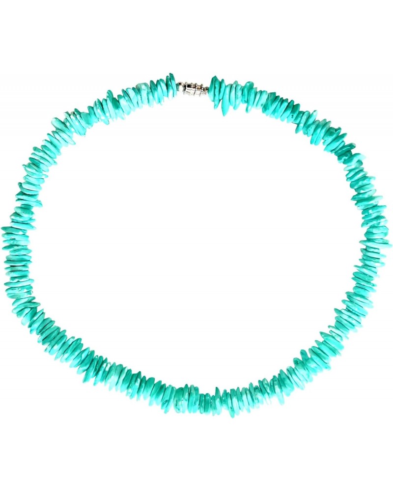 Light Blue Puka Shell Chip VSCO Choker Necklace $9.66 Necklaces