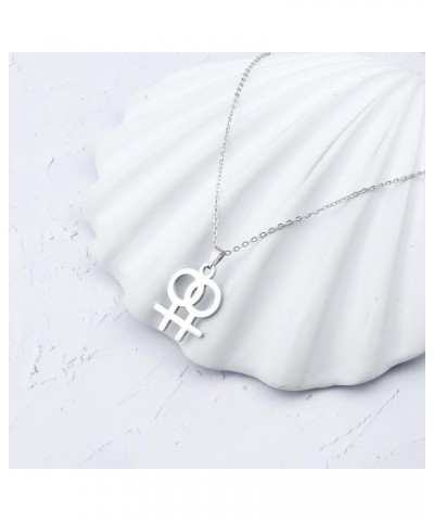 LGBT Lesbian Gay Pride Necklace for Women Lesbian Necklace for Girls Transgender Gay Pride for Girls Femal Symbol Gay Pride J...