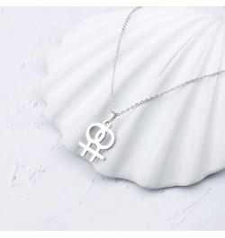 LGBT Lesbian Gay Pride Necklace for Women Lesbian Necklace for Girls Transgender Gay Pride for Girls Femal Symbol Gay Pride J...