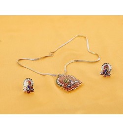 Indian Bollywood Delicate Creative Designer Jewelry Pendant Set Colorful in Gold or Silver Tone for Women. Red 3 $10.00 Jewel...