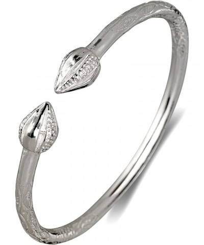 Large Pointy Bulb .925 Sterling Silver West Indian Bangle (MADE IN USA) $91.35 Bracelets