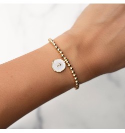 Faith Over Fear Cross Stretchable Bracelets for Women Inspirational Jewelry with Message on Card WHITE CROSS $14.19 Bracelets