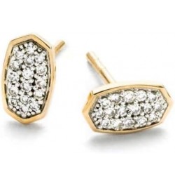 White Diamond Marisa Stud Earrings in 14k Gold, Fine Jewelry for Women 14K YELLOW GOLD - CRYSTAL CLEAR DIAMOND $195.65 Earrings