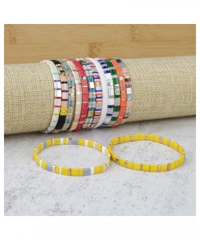 Stretch Bracelets Miyuki Tila Beads Bracelets Colorful Friendship Bracelets for Women 12F $8.75 Bracelets