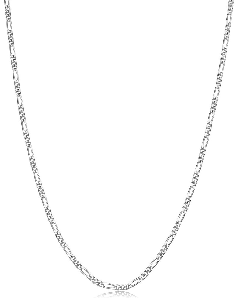 925 Sterling Silver Figaro Link Chain Necklace - 1.5MM 2MM Silver Figaro Link Necklace for Pendants Women Girls Boys 18-30 16...