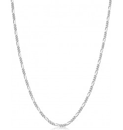 925 Sterling Silver Figaro Link Chain Necklace - 1.5MM 2MM Silver Figaro Link Necklace for Pendants Women Girls Boys 18-30 16...