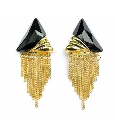 Black White Earrings for Women Teen Girls Gifts Gold Plated Dangle Drop Fashion Geometric Statement Jewelry Black 10 $8.39 Ea...