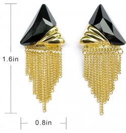 Black White Earrings for Women Teen Girls Gifts Gold Plated Dangle Drop Fashion Geometric Statement Jewelry Black 10 $8.39 Ea...