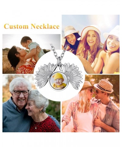 Supcare Locket Necklace That Holds Pictures-Engraved Photo Pendant Custom Jewellery Gifts for Men Women (with Jewellery Gift ...