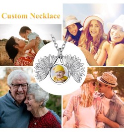 Supcare Locket Necklace That Holds Pictures-Engraved Photo Pendant Custom Jewellery Gifts for Men Women (with Jewellery Gift ...