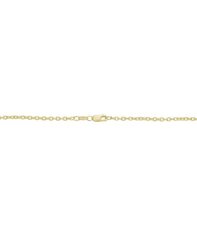 Sterling Silver or Yellow Gold Over Sterling Silver Cable Chain Necklace for Women (1.2 mm, 1.6 mm or 2.1 mm) 24 inch 2.1 mm ...