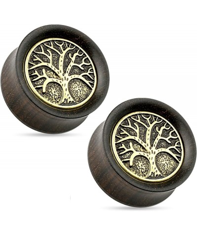 Tree of Life Organic Ebony Wood Saddle Plug Gauges, Sold As Pair 22mm (7/8") $9.91 Earrings