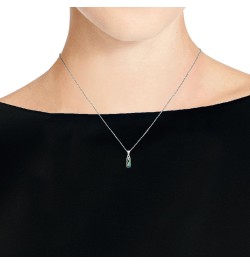 Simple Everyday Curved Bar Rainbow Abalone Shell .925 Sterling Silver Necklace $9.50 Necklaces