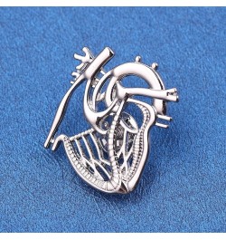 Brooches and Pins for Women Fashion Equipment Clothing Baby Plating Accessories Brooches Cups Shapes Metal Heart Silver $8.89...