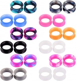 Silicone Ear Gauges Flesh Tunnels Plugs Stretchers Expander Double Flared Flesh Tunnels Ear Piercing Jewelry Soft Or Thick 12...