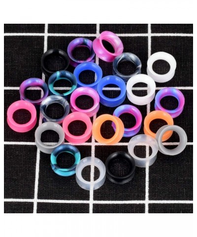 Silicone Ear Gauges Flesh Tunnels Plugs Stretchers Expander Double Flared Flesh Tunnels Ear Piercing Jewelry Soft Or Thick 12...