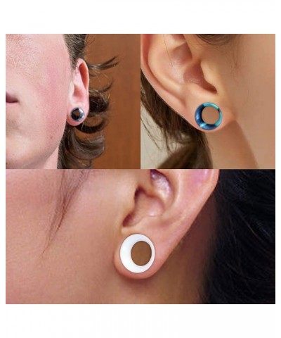 Silicone Ear Gauges Flesh Tunnels Plugs Stretchers Expander Double Flared Flesh Tunnels Ear Piercing Jewelry Soft Or Thick 12...