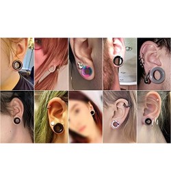 20/28pcs Ear Tunnels Plugs Stretching-kit Set : Hollow Hard/Soft Silicone Double Flare Plugs and Tunnels Ear Expander Gauges ...