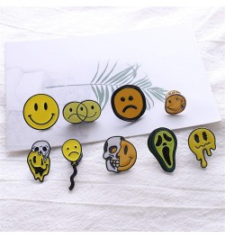 Skull Badges Enamel Pin Brooches for Women Anime Smiley Pins Metal Brooch Enamel Badges On Clothes Horror Deadpool Avatar Bad...