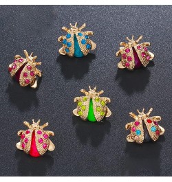 Cute Beetles Brooches for Women - 6Pcs Colorful Insect Themes with Gold Tone Brooch Pins Jewelry Gifts for Men and Girls 6Pcs...