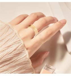 14K Gold Plated Chunky Open Rings for Women Men Adjustable Ring Fashion Personality Statement Rings Simple Stackable Band Knu...